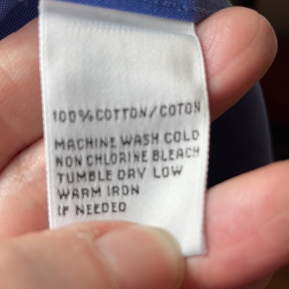 Talbots Blue Wrinkle-Resistant Button Down - image 8